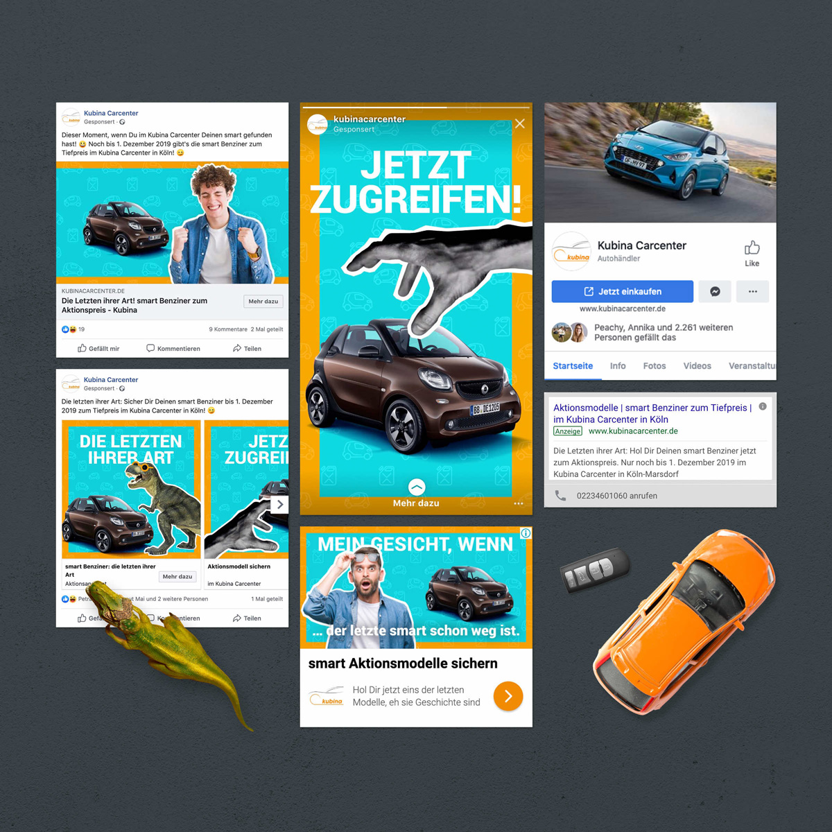 Projektreferenz von Social Ads für das Kubina Carcenter