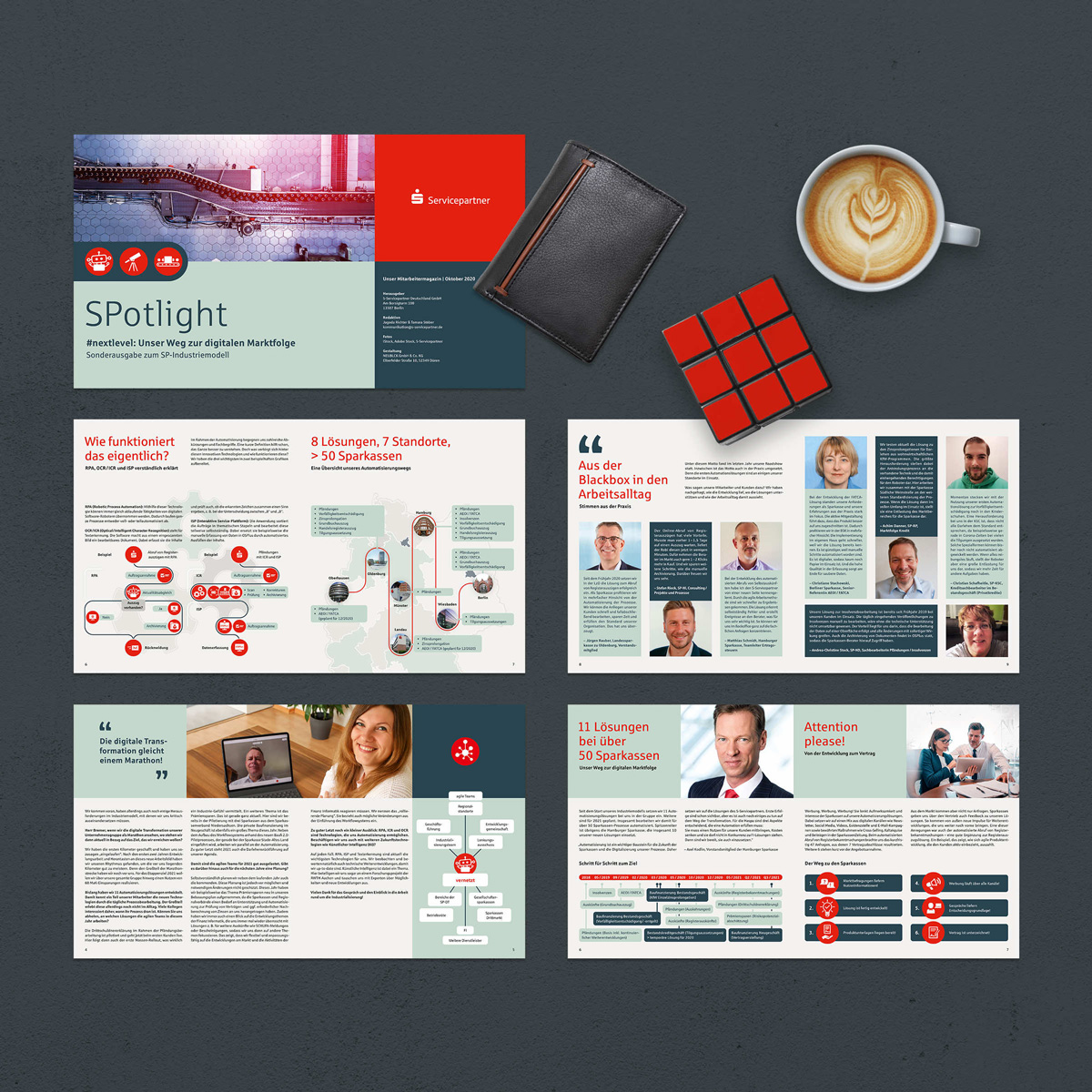 Projektreferenz der Kampagne "SPotlight" für die Sparkasse Servicepartner