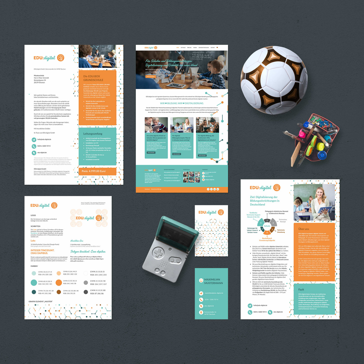 Projektreferenz des Corporate Designs und der Website für EDU:digital