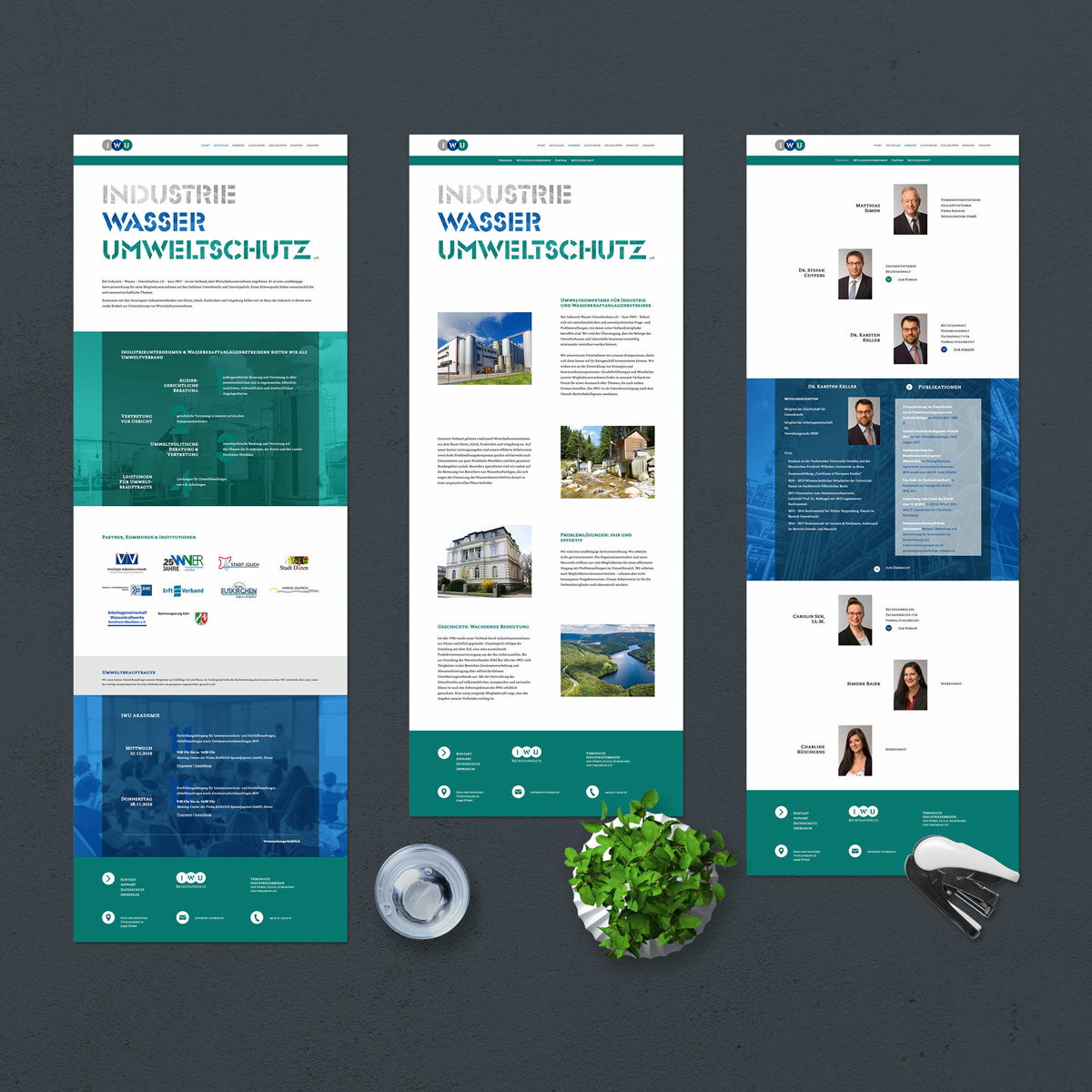 Projektreferenz der Website von der IWU Industrie Wasser Umweltschutz